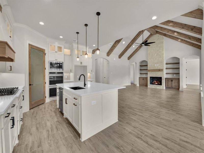 Furnished interior view inside a new home in , Weatherford (Image 14).