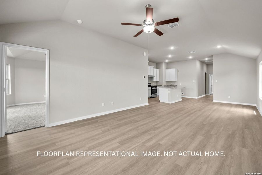 Spacious, unfurnished interior of a new home in Meadows at Clear Springs, New Braunfels (Image 12).