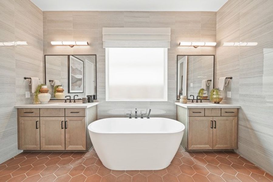 Furnished interior view inside a new home in Meridiana 40', 65', Manvel (Image 26). Furnished interior view inside a new home in Meridiana 40', 65', Manvel (Image 26).