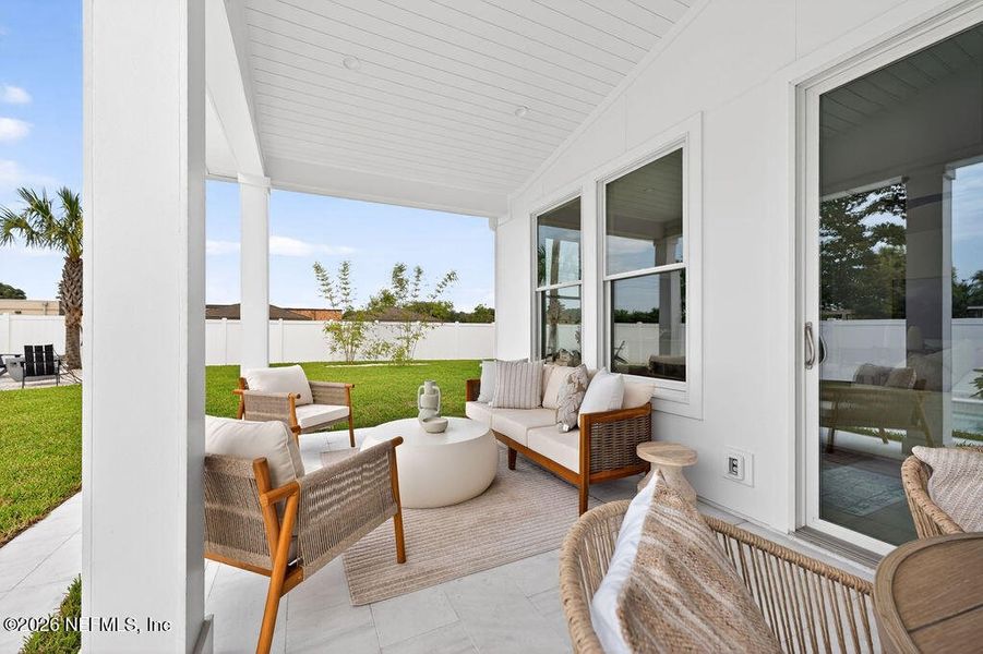 Exterior details and patio area of a home in , Neptune Beach (Image 27). Exterior details and patio area of a home in , Neptune Beach (Image 27).