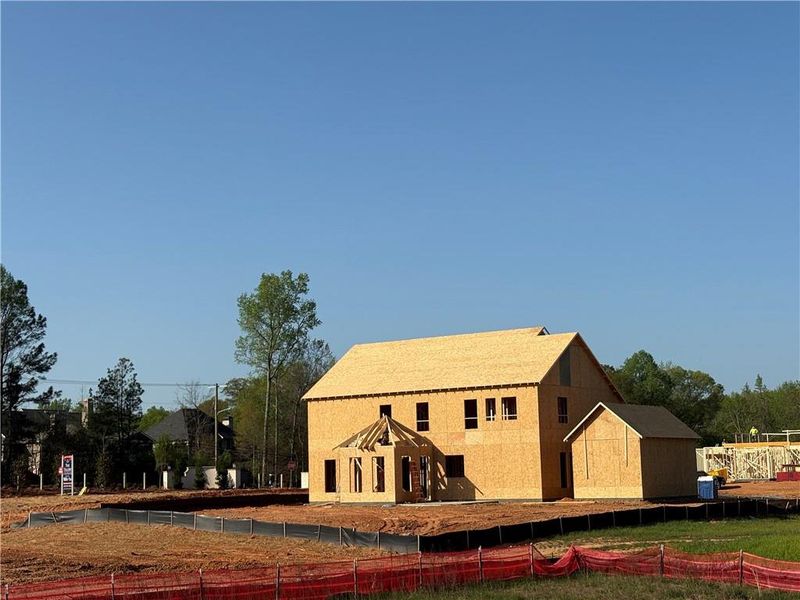 In-progress construction of a new home in The Tillery, Marietta, GA (Image 73).