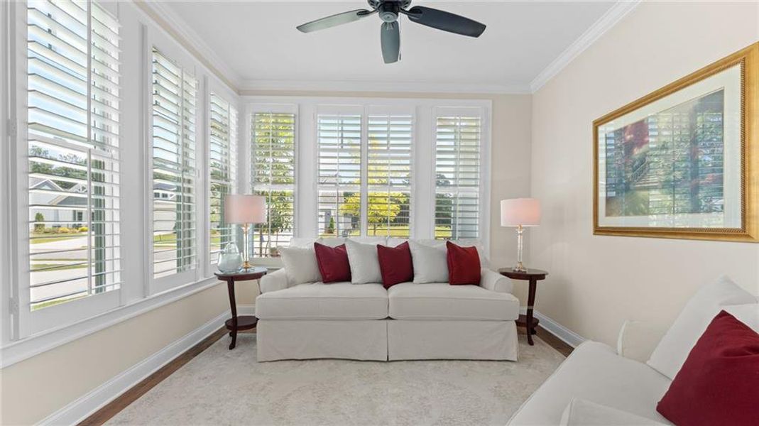 Furnished interior view inside a new home in The Courtyards at Bailey Farms, Dacula (Image 14).