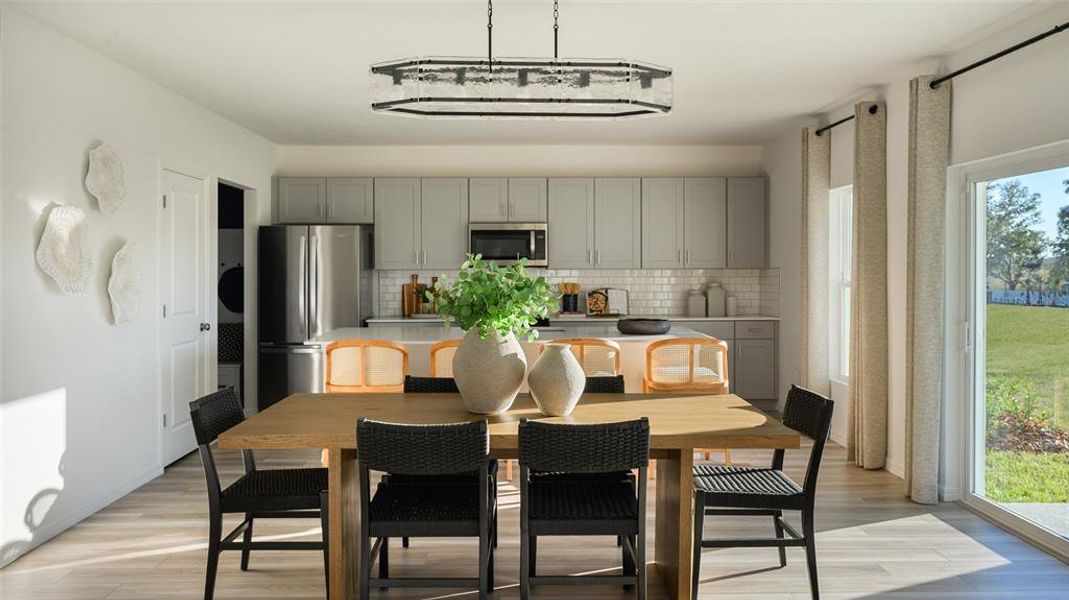 Furnished interior view inside a new home in Pasadena Landing, Wesley Chapel (Image 6). Furnished interior view inside a new home in Pasadena Landing, Wesley Chapel (Image 6).