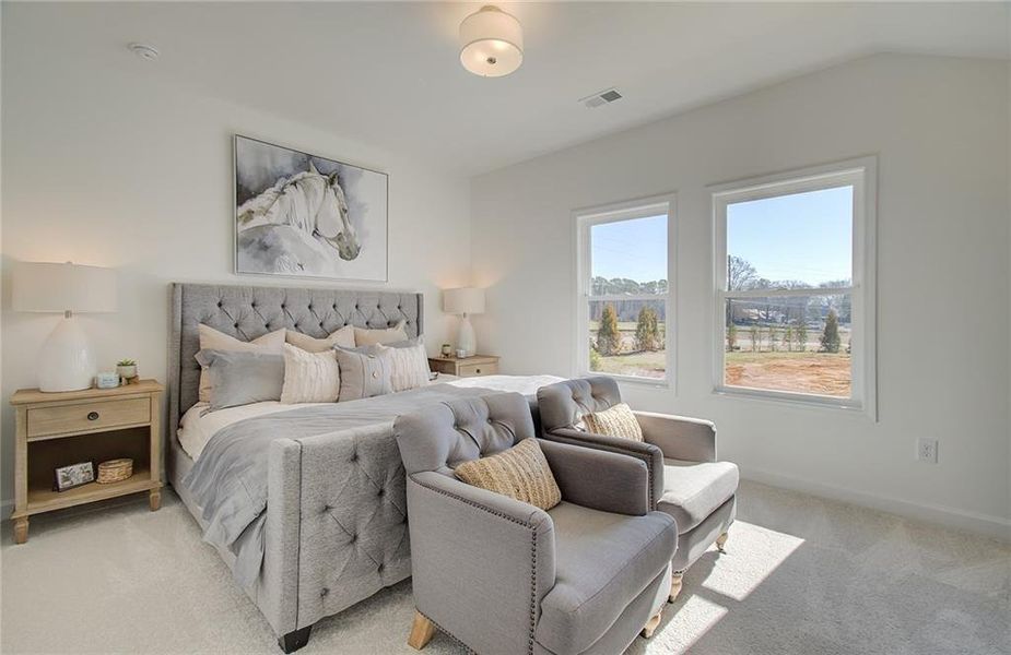 Furnished interior view inside a new home in Courtyards at Traditions, Cumming (Image 37).