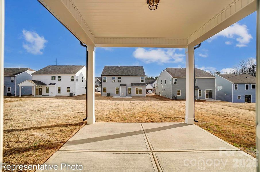Covered porch example