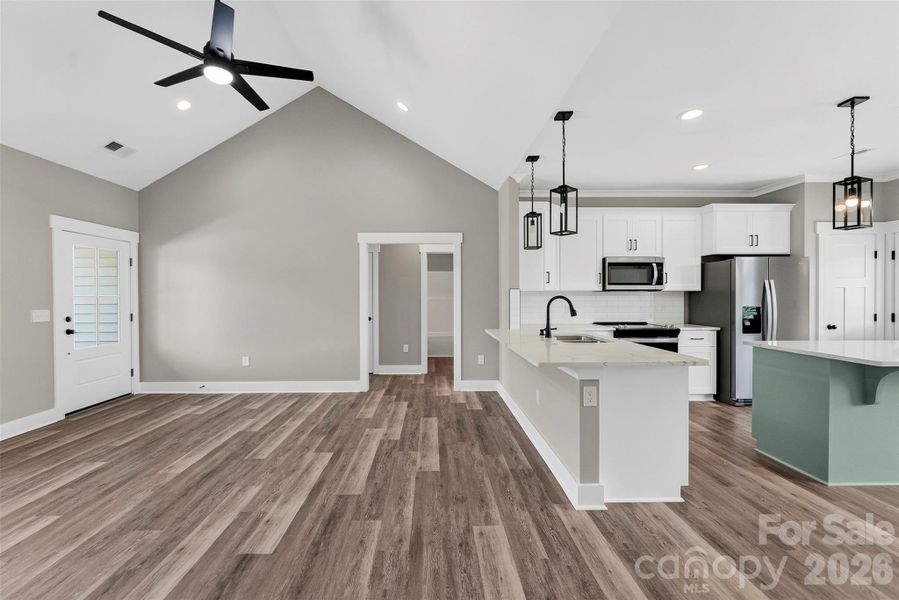 Furnished interior view inside a new home in , Albemarle (Image 10).