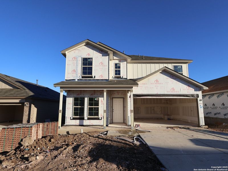 In-progress construction of a new home in Agave, San Antonio, TX (Image 30).