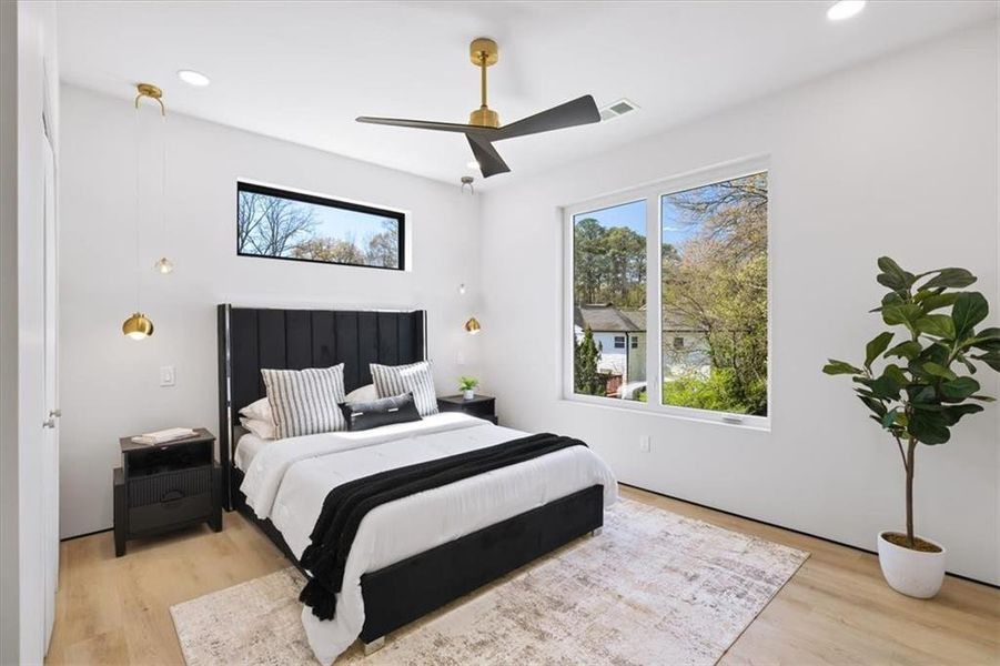 Furnished interior view inside a new home in , Atlanta (Image 8).