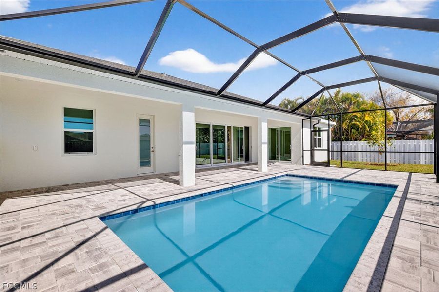 Exterior details and patio area of a home in Cape Coral, Cape Coral (Image 21).