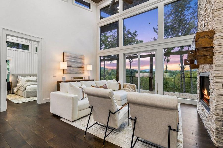 Furnished interior view inside a new home in , Mineral Bluff (Image 32).