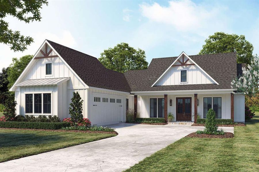 Front exterior of a new home in , Early, TX, highlighting curb appeal (Image 1).