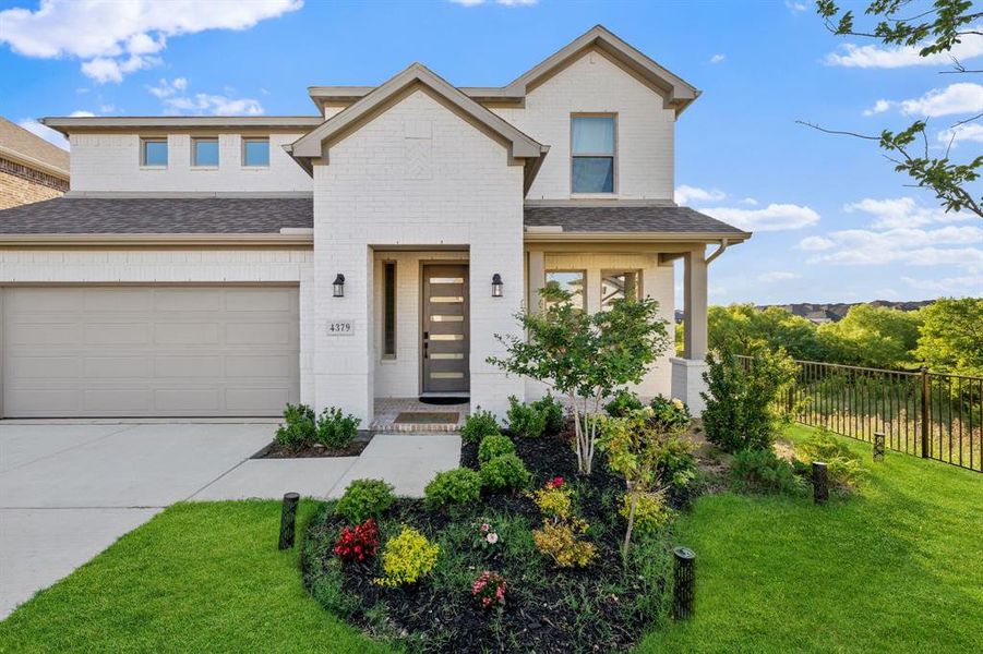 Front exterior of a new home in , McKinney, TX, highlighting curb appeal (Image 1). Front exterior of a new home in , McKinney, TX, highlighting curb appeal (Image 1).