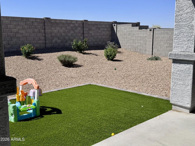 Backyard Turf Feature
