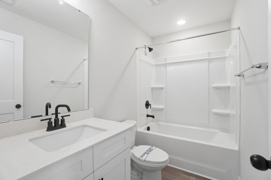 Furnished interior view inside a new home in Blythe Mill Townhomes, Waxhaw (Image 12).