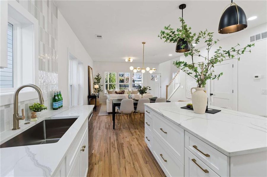 Furnished interior view inside a new home in , Atlanta (Image 19).