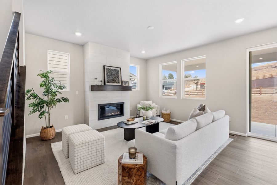 Furnished interior view inside a new home in The Manors Collection at Golden Overlook, Golden (Image 9).