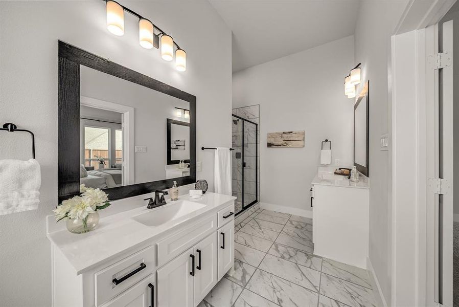 Furnished interior view inside a new home in Edgewood Creek, Celina (Image 28).