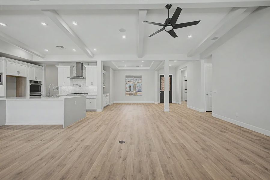 Spacious, unfurnished interior of a new home in Bellero Estates, Queen Creek (Image 19). Spacious, unfurnished interior of a new home in Bellero Estates, Queen Creek (Image 19).