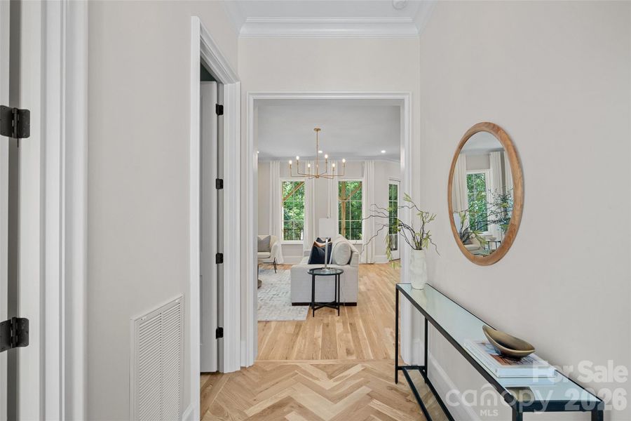 Furnished interior view inside a new home in , Charlotte (Image 26).