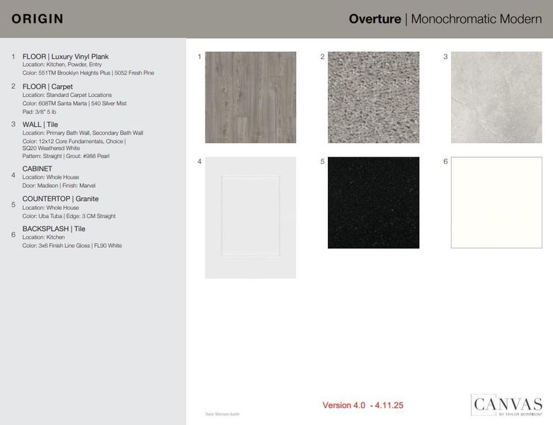 Interior Design Selections