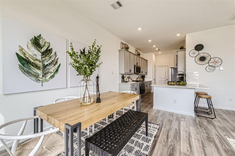 Furnished interior view inside a new home in Bridgeland, Cypress (Image 17).