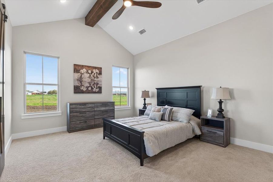 Furnished interior view inside a new home in , Celeste (Image 29).