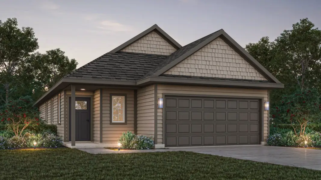 Representative exterior photo of a completed home built from the The Silverleaf by Legend Homes in Ridgeland Hills, Willis, TX (Image 21).