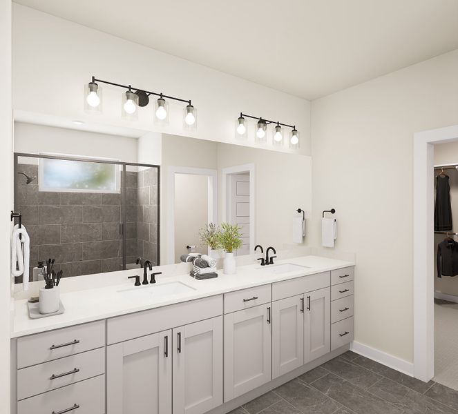 Furnished interior view inside a new home in Lagos Reserve, Manor (Image 12).