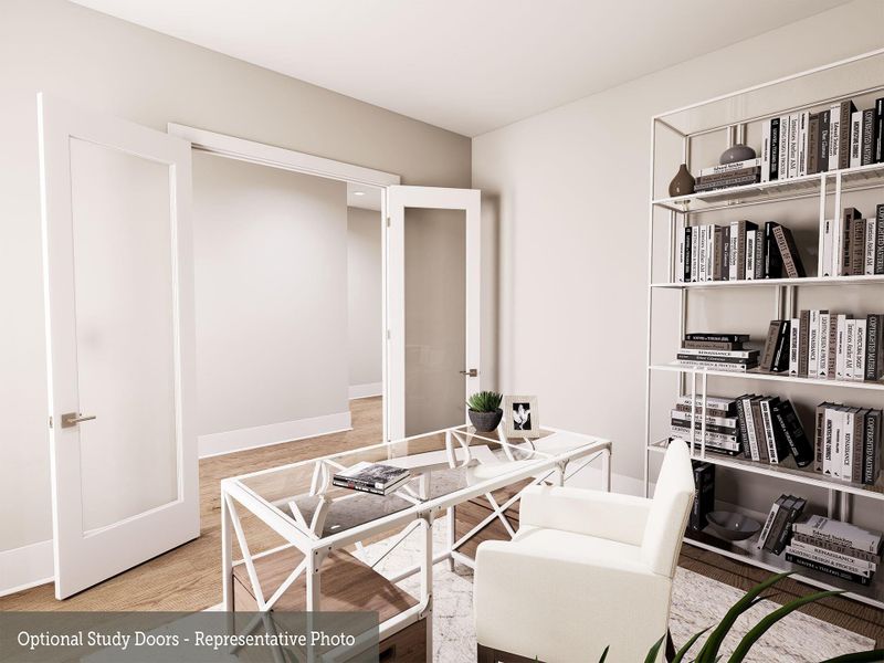 Furnished interior view inside a new home in The Woodlands Hills 70’, Willis (Image 12).