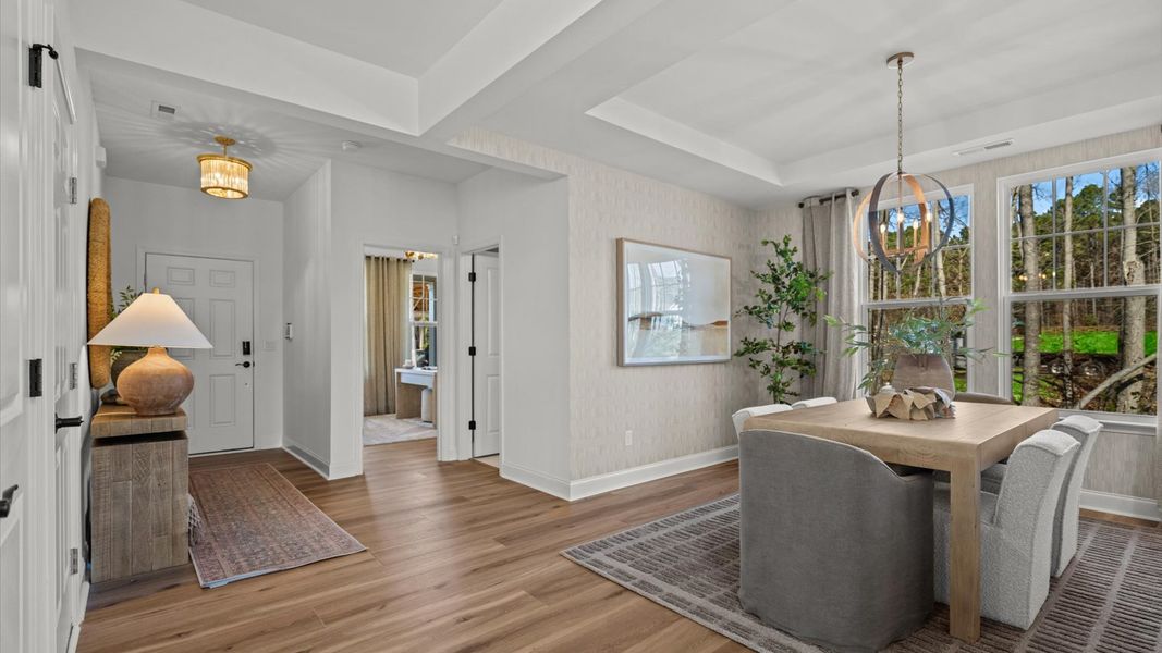 Representative furnished interior of a home built from the Wynwood by DRB Homes in Bellerose, Gibsonville (Image 9).