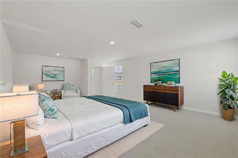 Furnished interior view inside a new home in Parkside at Grayson, Grayson (Image 10).