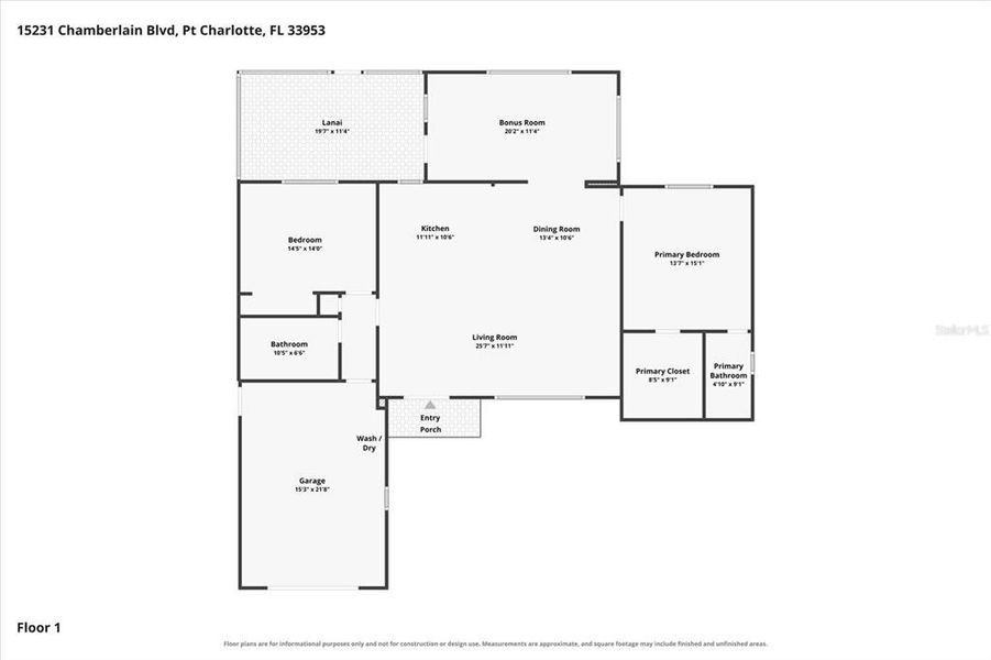 2D floor plan layout of this home in , Cape Coral, FL (Image 5).