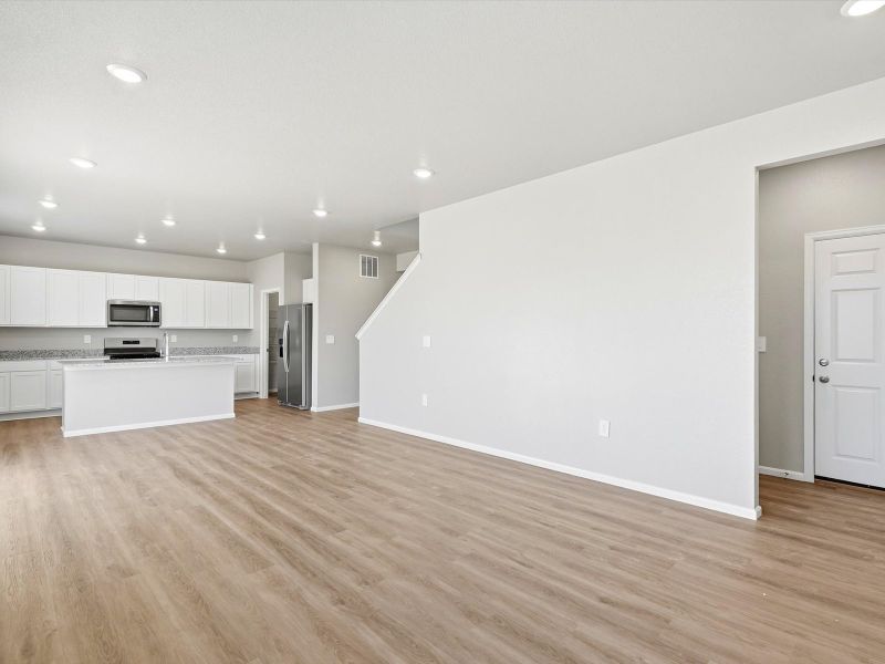 Spacious, unfurnished interior of a new home in Lorson Ranch : The Springs Collection, Colorado Springs (Image 11). Spacious, unfurnished interior of a new home in Lorson Ranch : The Springs Collection, Colorado Springs (Image 11).