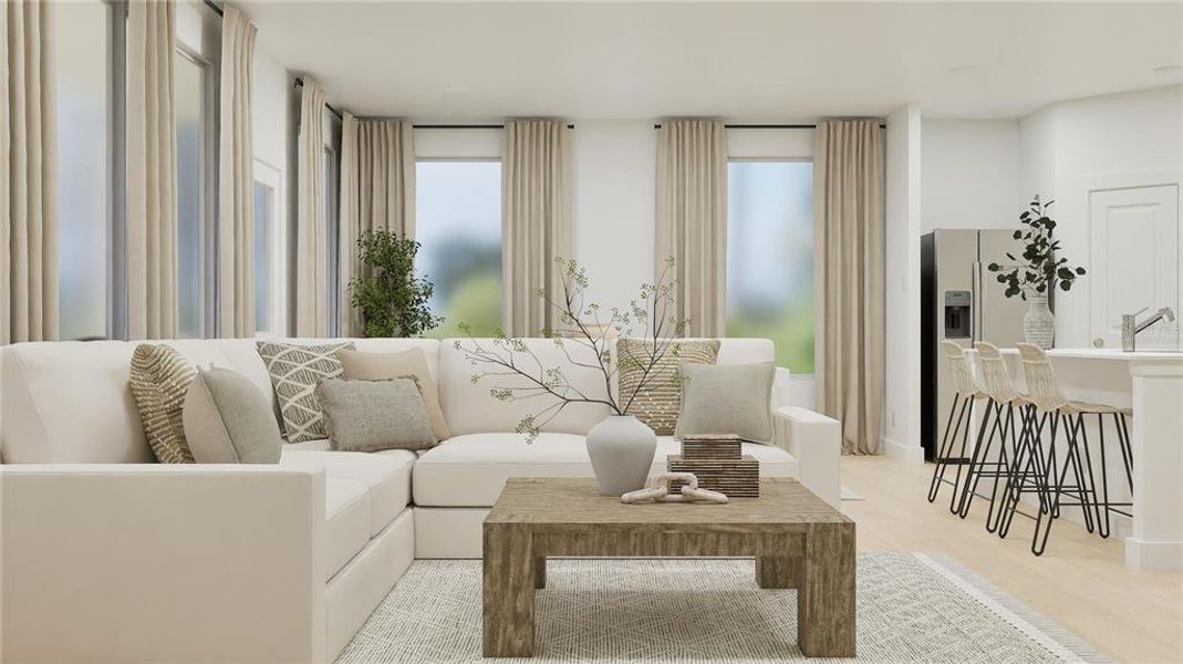 Furnished interior view inside a new home in , Kissimmee (Image 13).