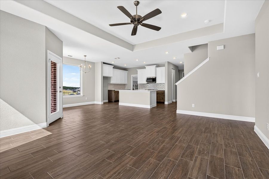 Spacious, unfurnished interior of a new home in The Ranches at Valley View, Springtown (Image 28).