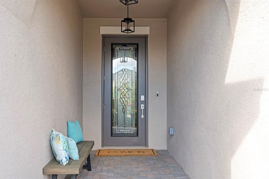 Exterior details and patio area of a home in Angeline Active Adult: Active Adult Manors, Land O' Lakes (Image 3). Exterior details and patio area of a home in Angeline Active Adult: Active Adult Manors, Land O' Lakes (Image 3).