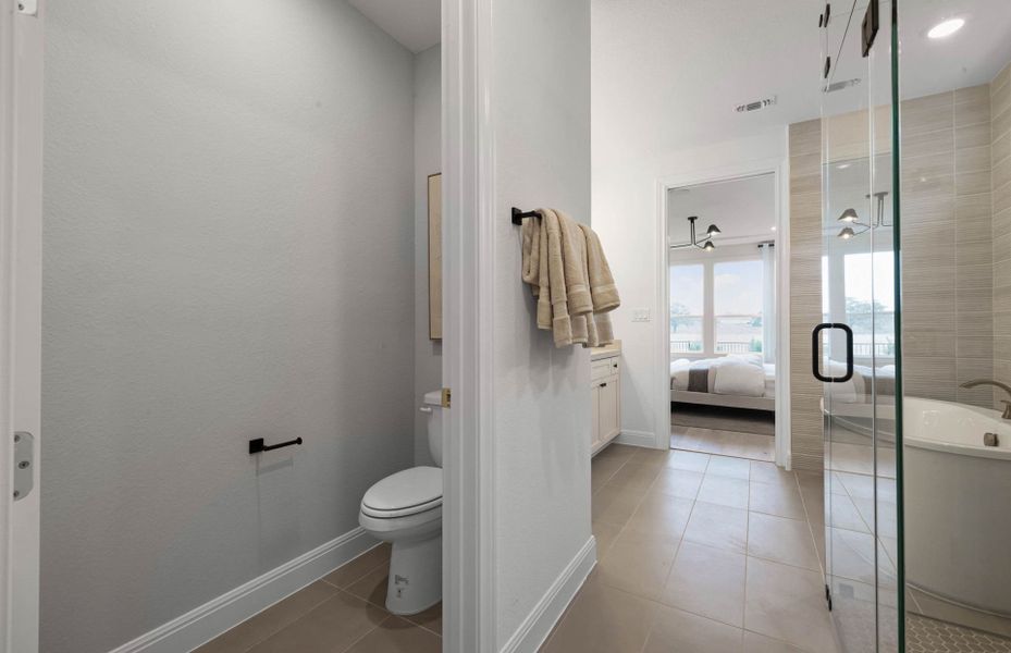 Representative furnished interior of a home built from the Mystique by Del Webb in Del Webb Austin at Lost Pines, Bastrop (Image 50).