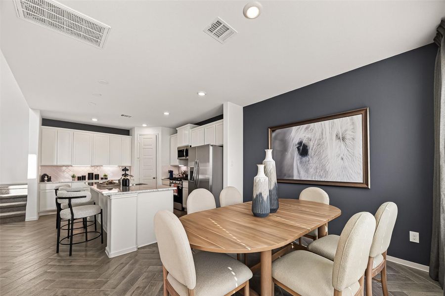 Furnished interior view inside a new home in Rates starting as low as, Iowa Colony (Image 15).