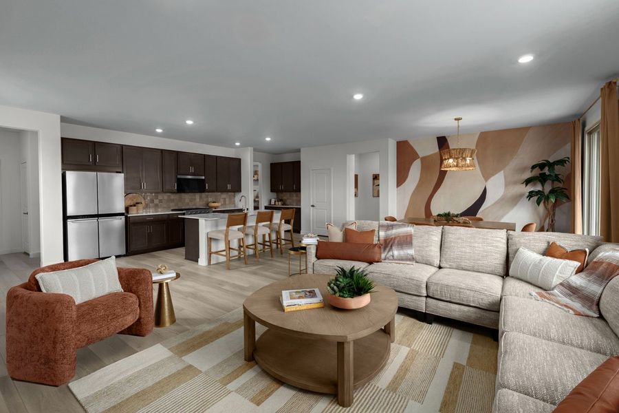 Representative furnished interior of a home built from the 2013 Modeled by KB Home in Mandarina Horizon, Marana (Image 4). Representative furnished interior of a home built from the 2013 Modeled by KB Home in Mandarina Horizon, Marana (Image 4).