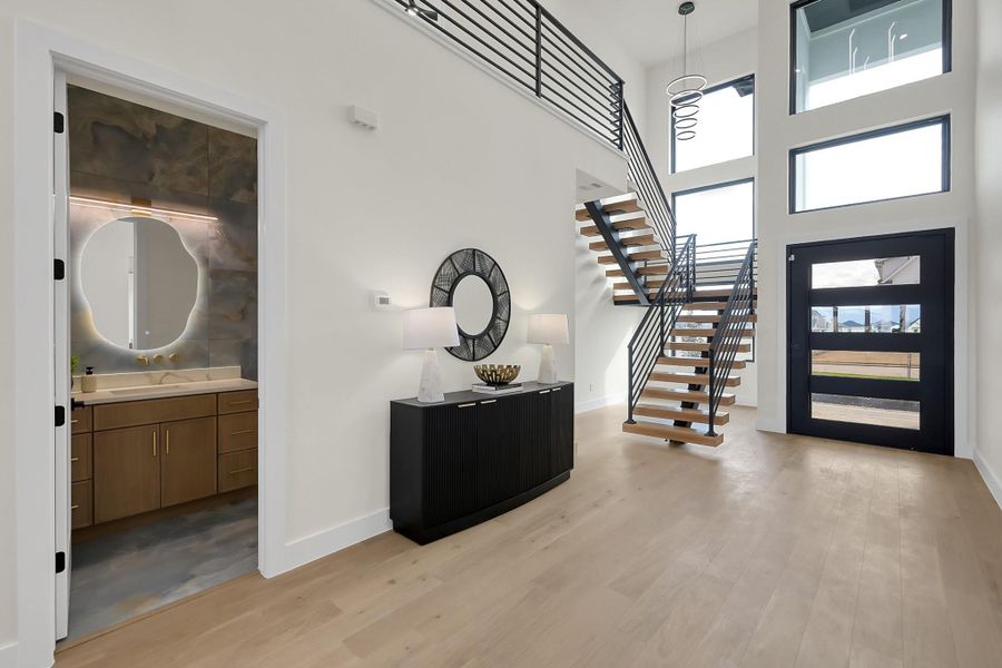 Furnished interior view inside a new home in , Willis (Image 17).