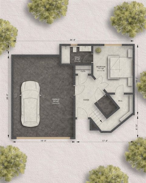 2D floor plan layout of this home in , Houston, TX (Image 3). 2D floor plan layout of this home in , Houston, TX (Image 3).
