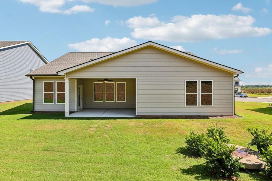 Exterior details and patio area of a home in Sutton’s Landing, Statham (Image 4).