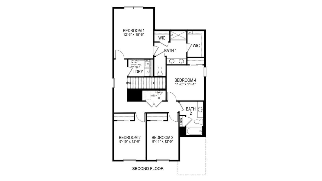 2D floor plan layout of this home in Prairie Song, Windsor, CO (Image 4). 2D floor plan layout of this home in Prairie Song, Windsor, CO (Image 4).