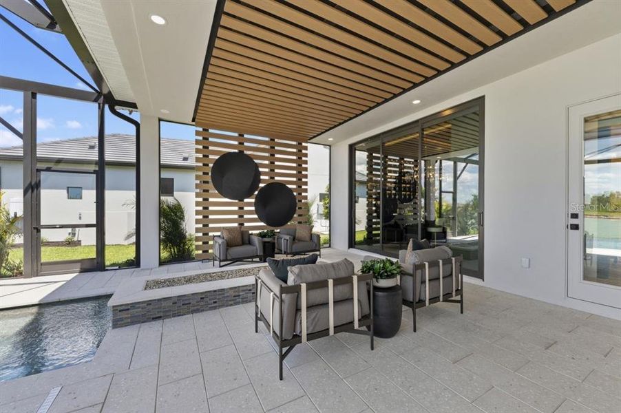 Exterior details and patio area of a home in , Venice (Image 38). Exterior details and patio area of a home in , Venice (Image 38).