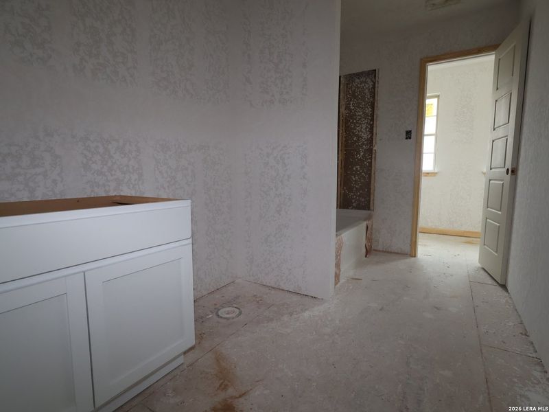 In-progress construction of a new home in Park Place, New Braunfels, TX (Image 36).