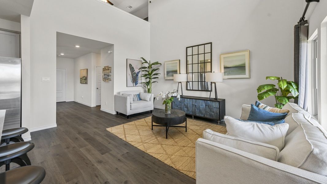 Representative furnished interior of a home built from the Tangerine by D.R. Horton in Windchime, Celina (Image 5).