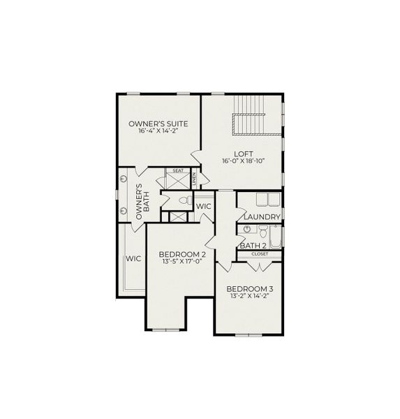 2D floor plan layout for the Burlington by Homes by Dickerson in Wendell Falls, Wendell, NC (Image 4). 2D floor plan layout for the Burlington by Homes by Dickerson in Wendell Falls, Wendell, NC (Image 4).