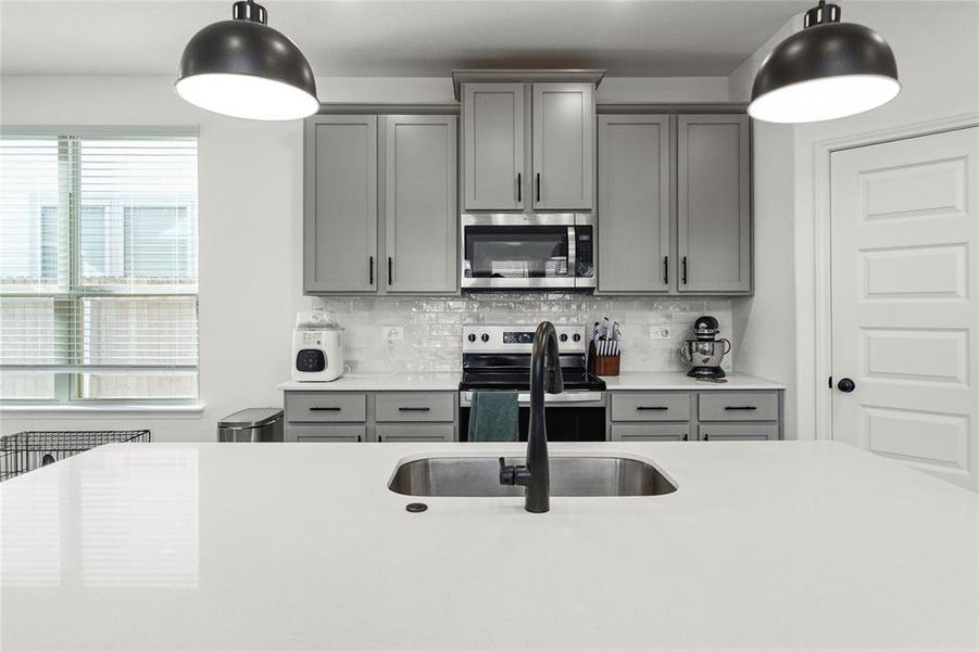 Furnished interior view inside a new home in Keeneland 40s, Aubrey (Image 17).