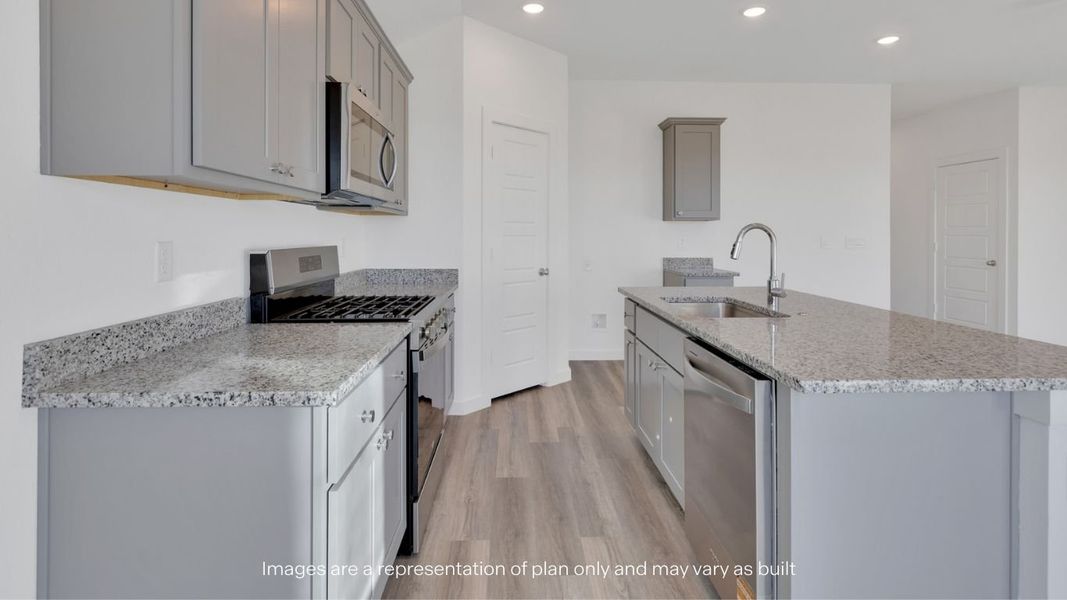 Furnished interior view inside a new home in Allen Farms, Lubbock (Image 8).