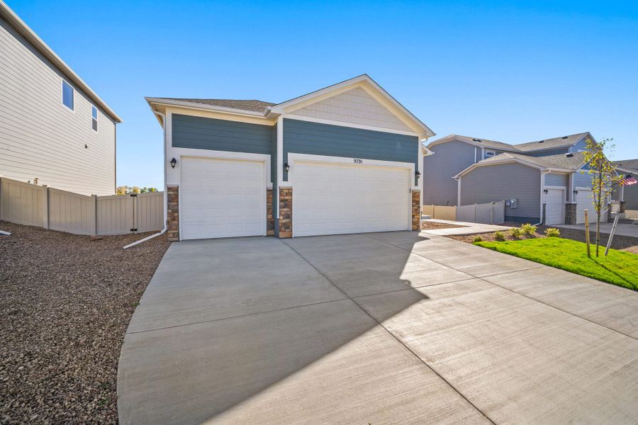Exterior details and patio area of a home in Aspen Ranch, Fountain (Image 4).